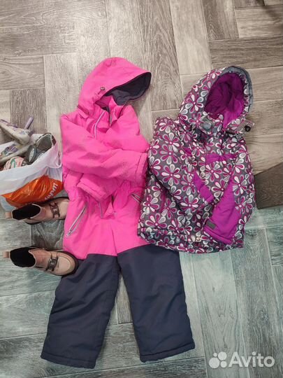 Детские вещи и обувь пакетом для девочки 4 -5 лет