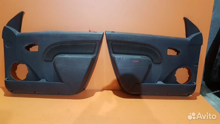 Обшивка передней левой двери на Renault Logan