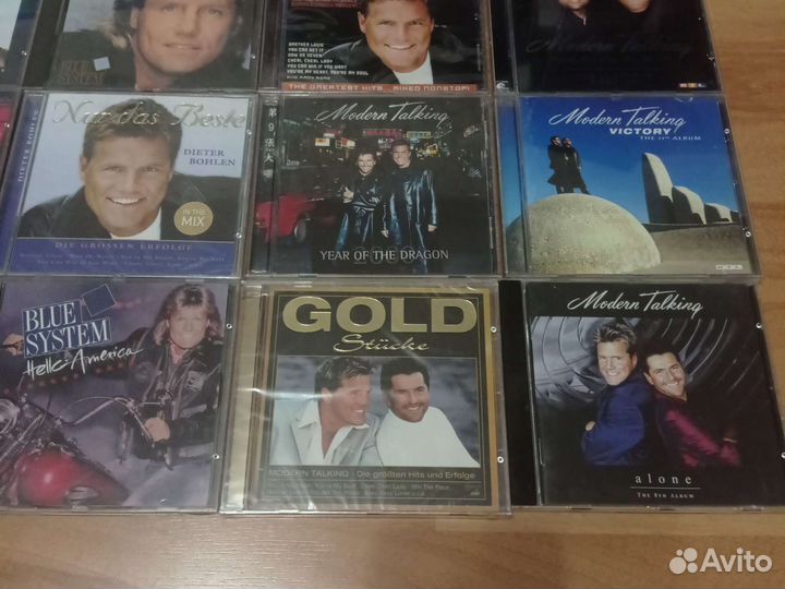 13 фирменных CD modern talking, blue system