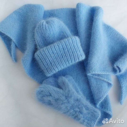 Шапка бактус варежки