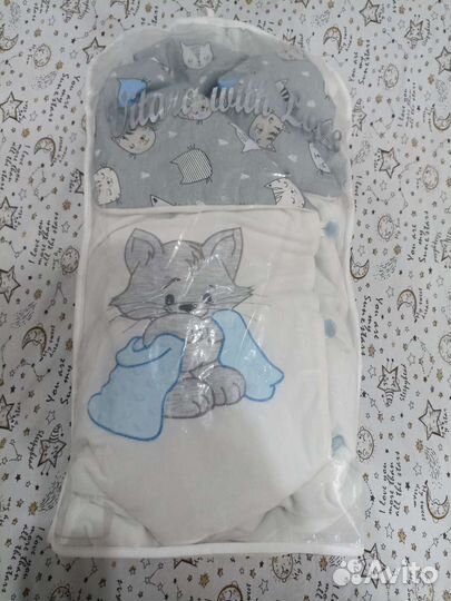 Конверт на выписку для мальчика весна осень