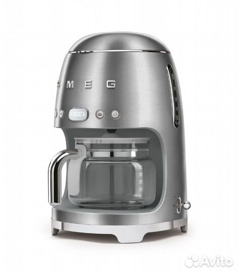 Кофеварка капельная Smeg DCF02sseu серебристый