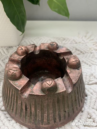 Пепельница медь винтаж