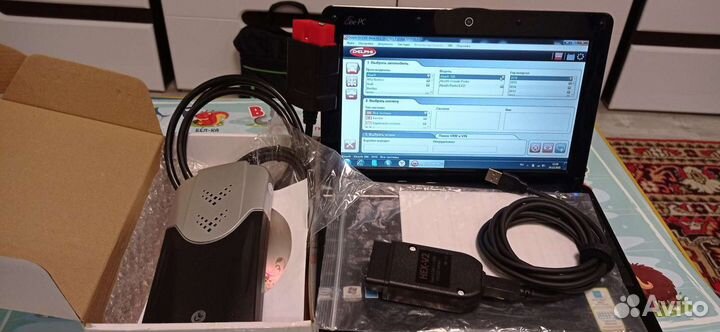 Сканер Делфи + нетбук +Вася диагност