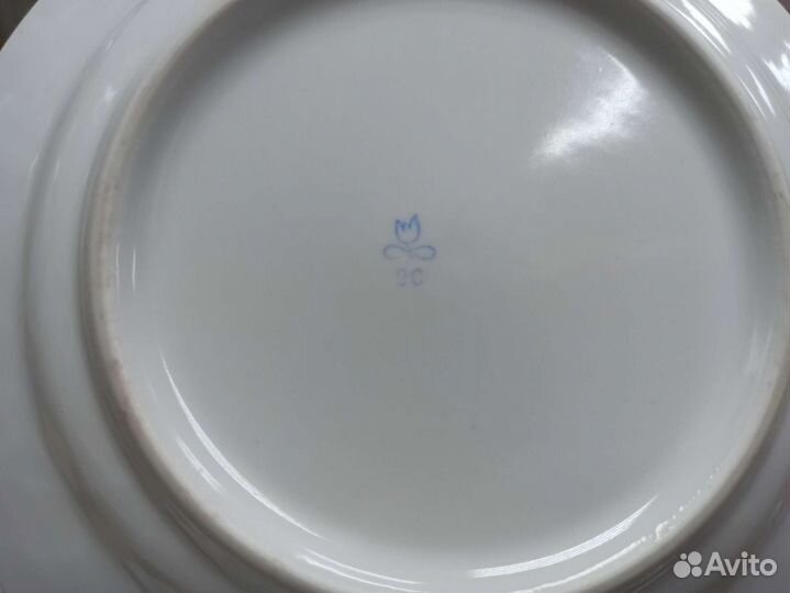 Советская Детская Тарелка Фарфоровая Фарфор СССР