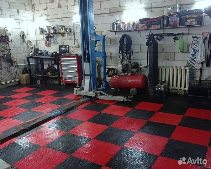 Модульный пол для гаража