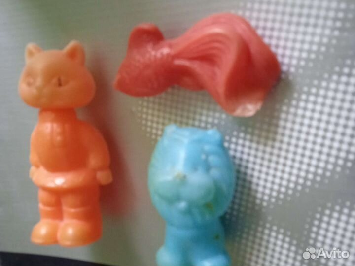 Пластиковые дутые детские Игрушки 3 шт. СССР