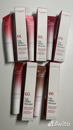 Clarins lip milky mousse блеск для губ