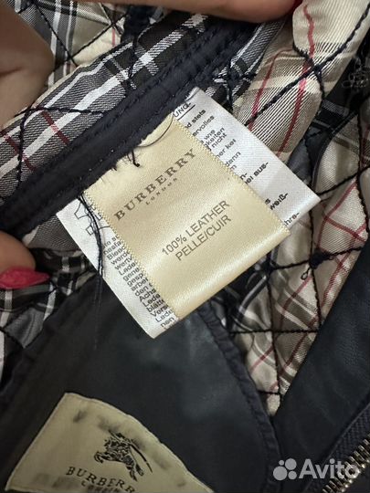 Куртка натуральная кожа Burberry