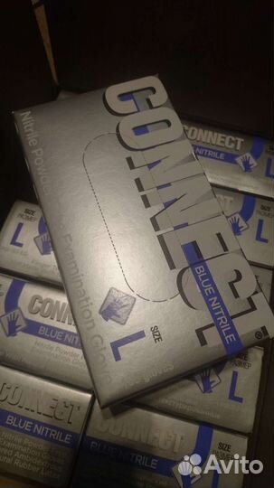 Нитриловые перчатки размера L и М
