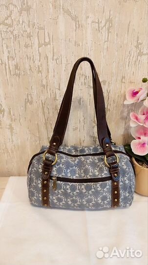 Сумка Lancaster кожа канва Италия оригинал