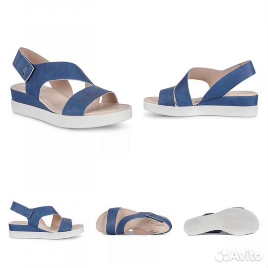 Ecco Touch Sandal plateau босоножки нат.кожа, 39