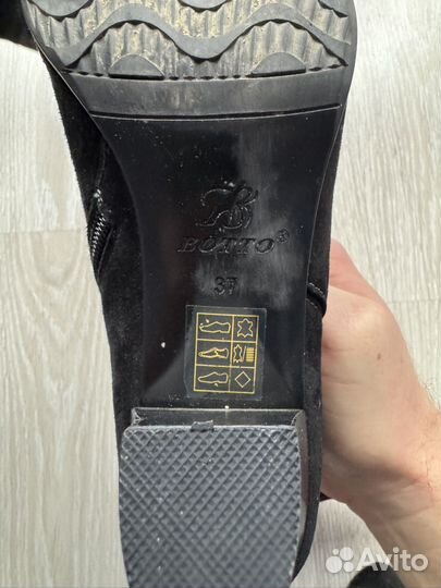 Сапоги женские замшевые 37