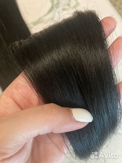 Волосы на заколках натуральные