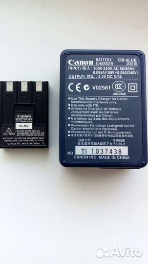 Зарядное + аккумулятор Canon