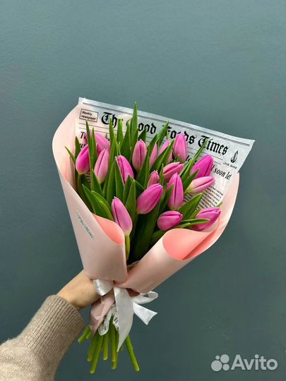 Тюльпаны на 8 марта / доставка цветов Питер