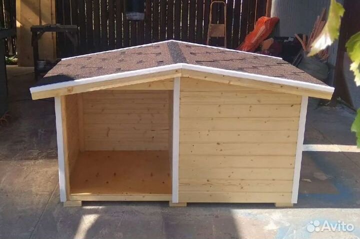 Будка утеплённая с крыльцом