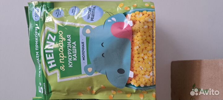 Детское питание (каши Heinz и пюре кабачок)