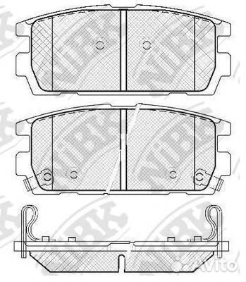 Комплект тормозных колодок PN0098 nibk