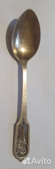 Очень редкая ложка СССР серебро скань филигрань