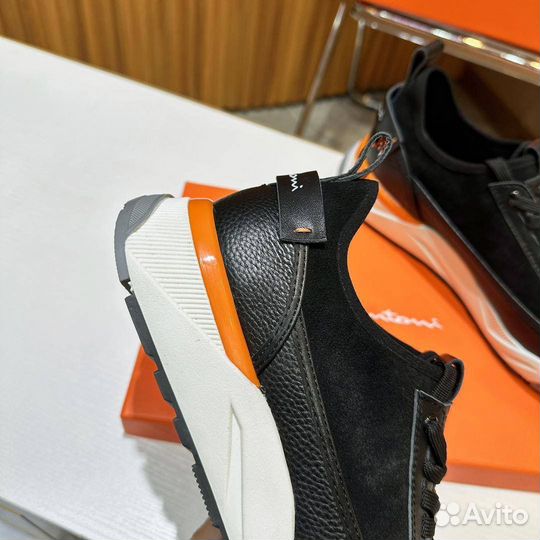 Стильные кроссовки Santoni для повседневной носки