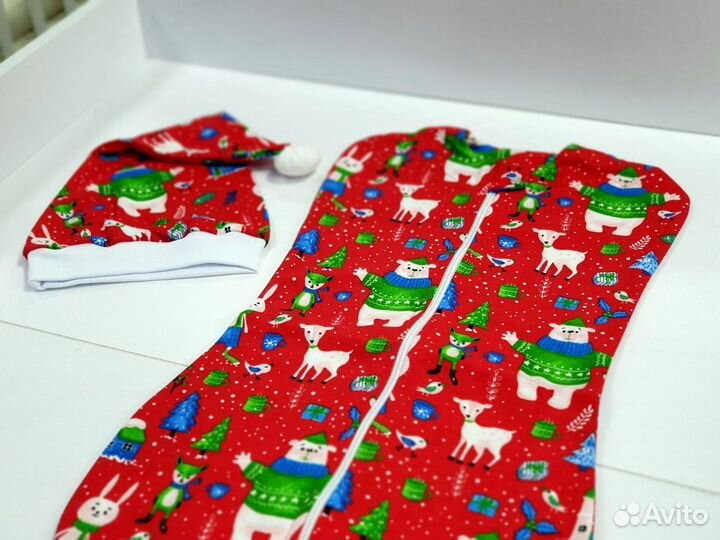 Набор «Пеленка-кокон, колпак» 68 р-р