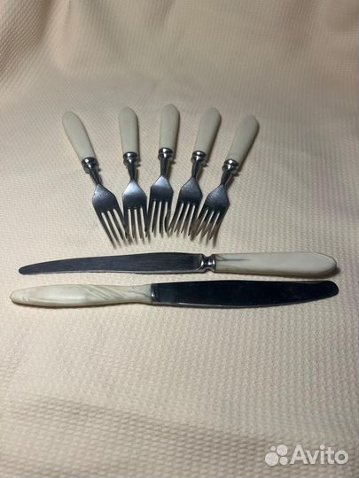 Вилки и ножи времен СССР, винтаж, нержавейка