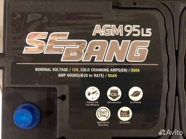 Аккумулятор SeBang AGM 95 Ач Start/Stop