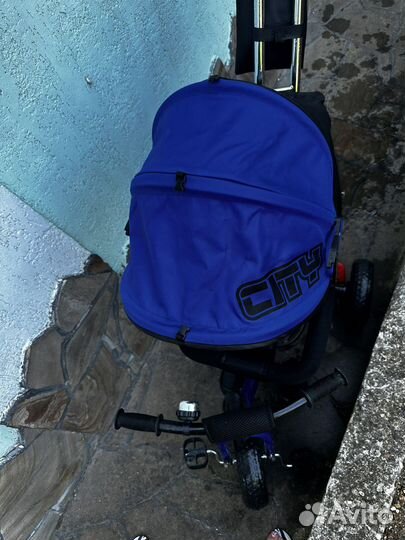 Велосипед коляска с ручкой