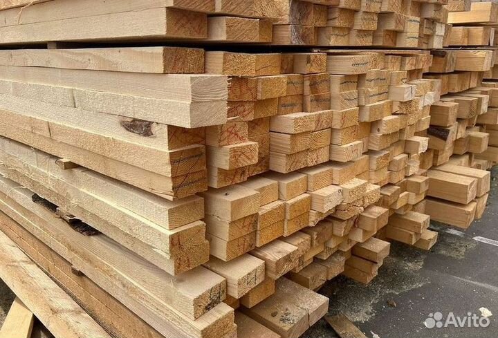 Доска обрезная 40х150х6000мм