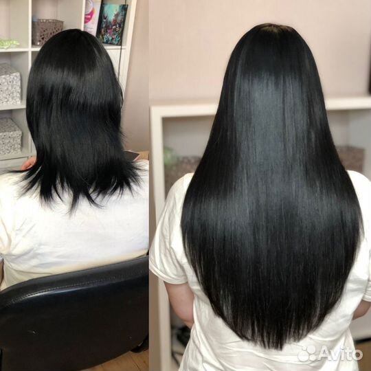 Коррекция наращённых волос