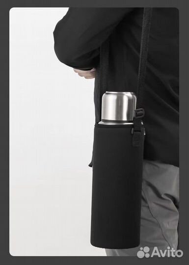 Термос с чехлом в подарок 0,8 мл