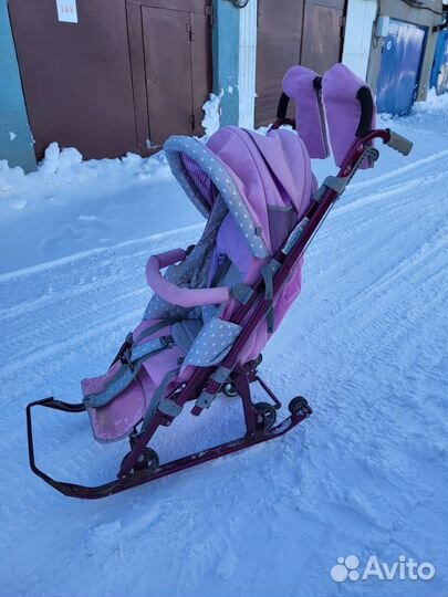 Санки коляска ника 7-4