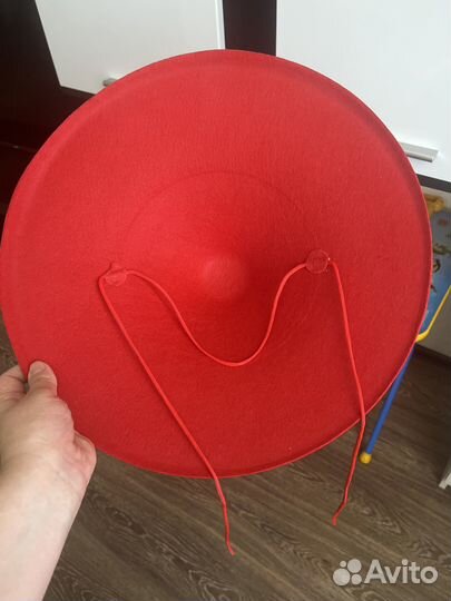 Шляпа мухомора детская в детсад на утренник