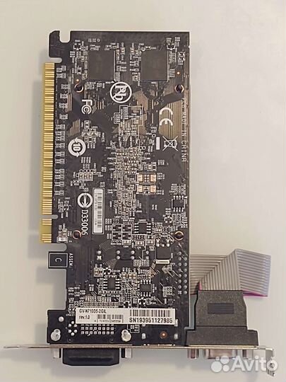 Видеокарта gigabyte GeForce GT 710 2GB