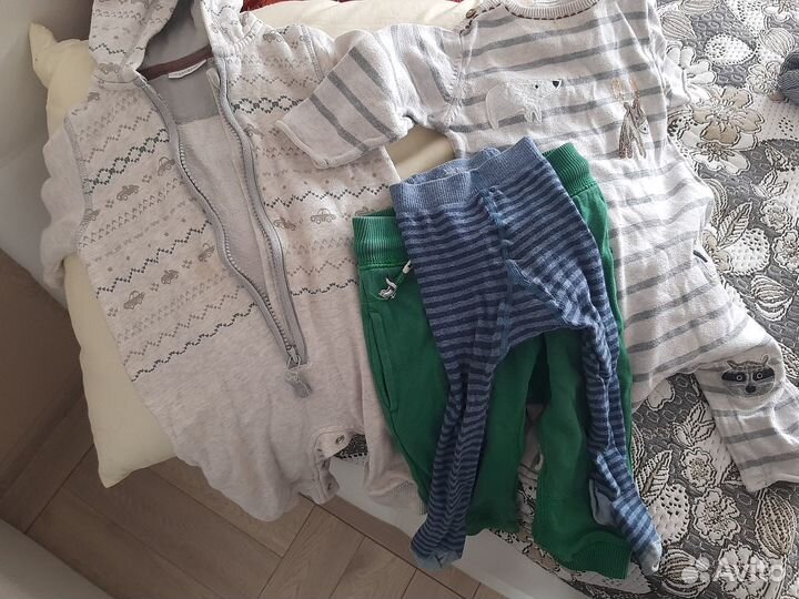Детские вещи пакетом для мальчика 80 86