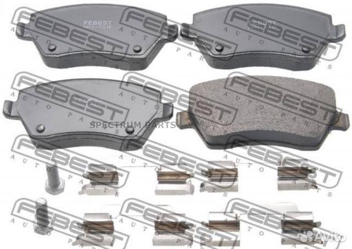 Febest 2401clif колодки тормозные передние комплек