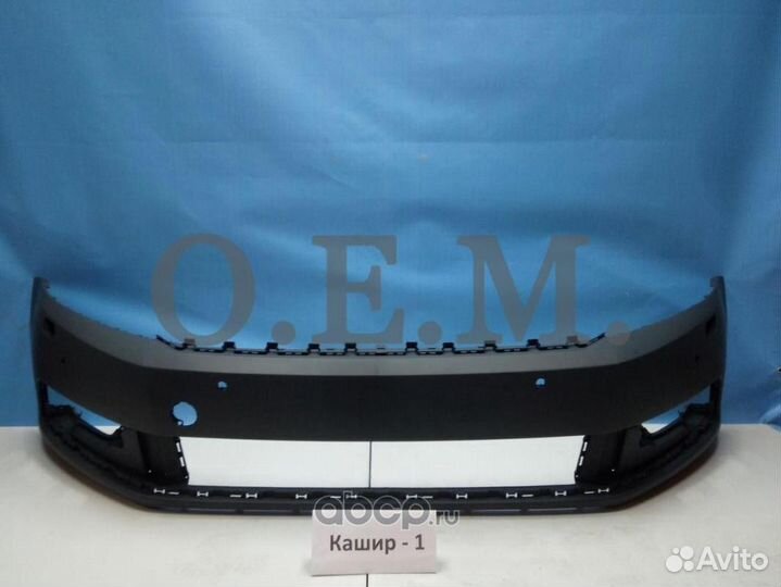 Бампер передний VW Passat B7 (Под омыватели)