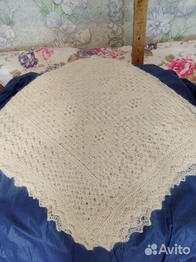 Оренбургский пуховый платок паутинка