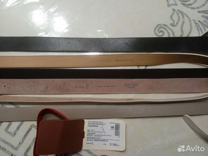 Ремни Gucci, Burberry, Dior. Оригинал