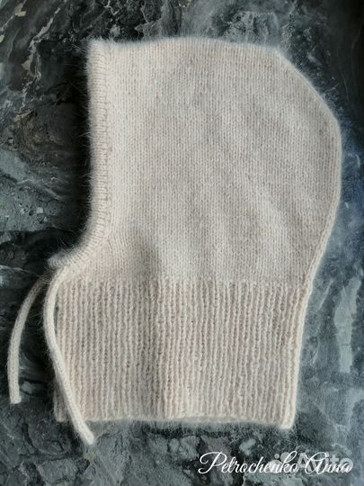 Капор капюшон вязаный