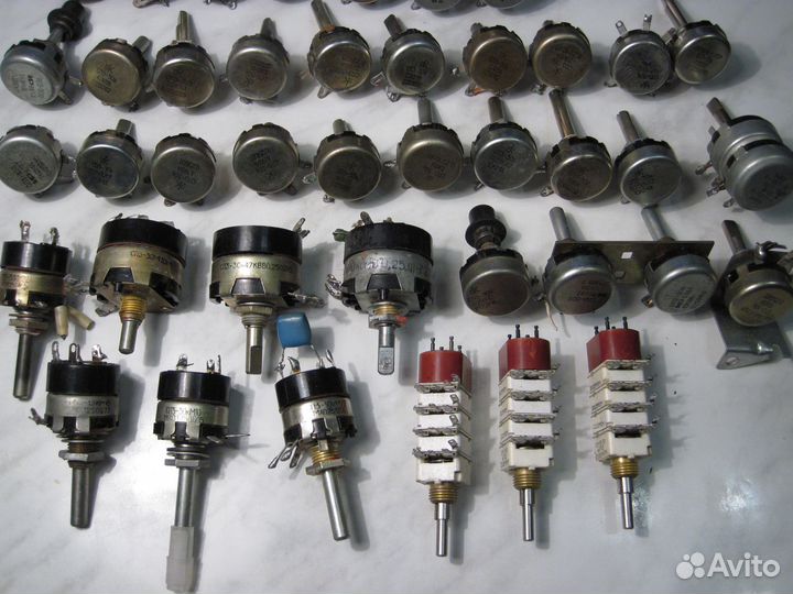 Аудио переменные, сдвоенные ползунковые резистор