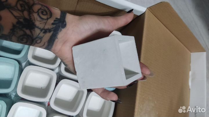 Подсвечник из гипса