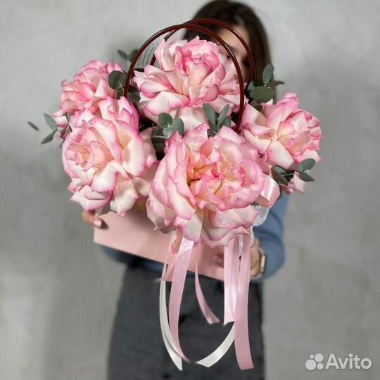 Цветы в сумочке Нежная роза