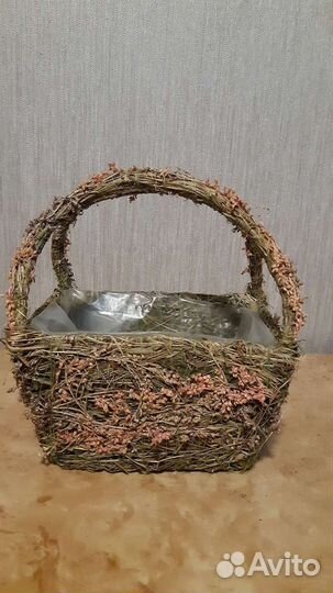 Корзины из сухоцветов флористические