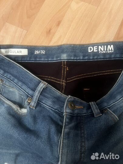 Джинсы утепленные мужские denim