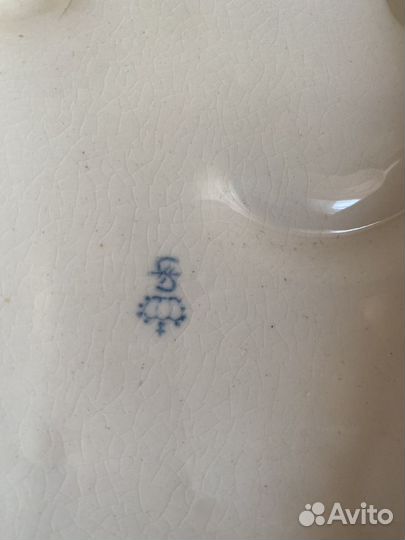 Фарфоровая статуэтка леопард Sitzendorf