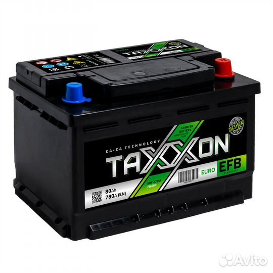 Аккумулятор taxxon EFB euro (низкий) 80 о.п