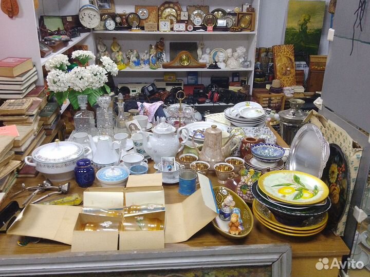 Столовая посуда СССР, вазы, хрусталь, стекло идр