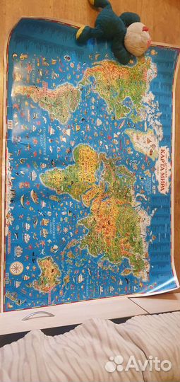 Детская карта мира 